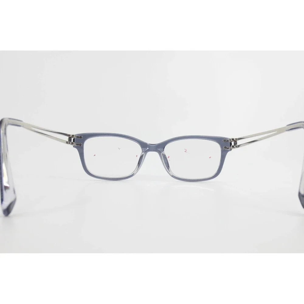 Jones New York VJOP250 Grey Silver Split Temple Eyeglass Frames 49-17-140 Womens